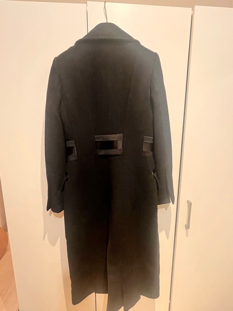 GUCCI ダブルブレスト ロングコート 黒