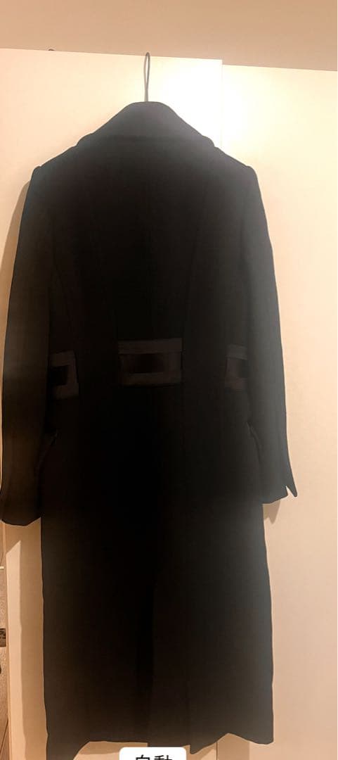 GUCCI ダブルブレスト ロングコート 黒