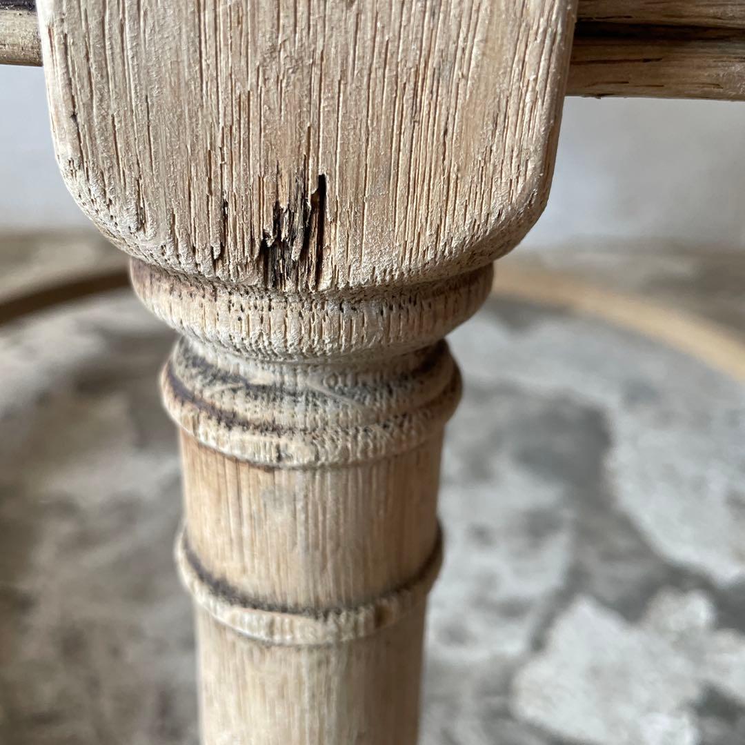 ビンテージ　ラウンドコーヒーテーブル　ラウンドセンターテーブル　剥離