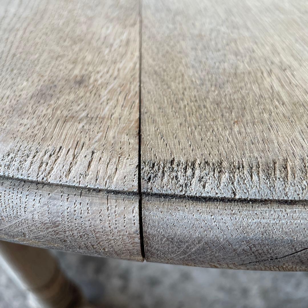 ビンテージ　ラウンドコーヒーテーブル　ラウンドセンターテーブル　剥離