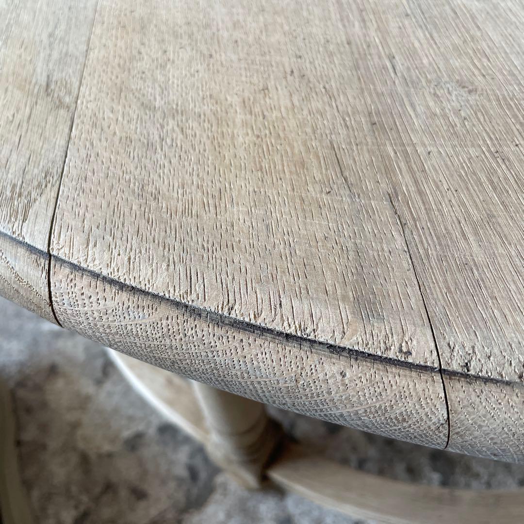 ビンテージ　ラウンドコーヒーテーブル　ラウンドセンターテーブル　剥離