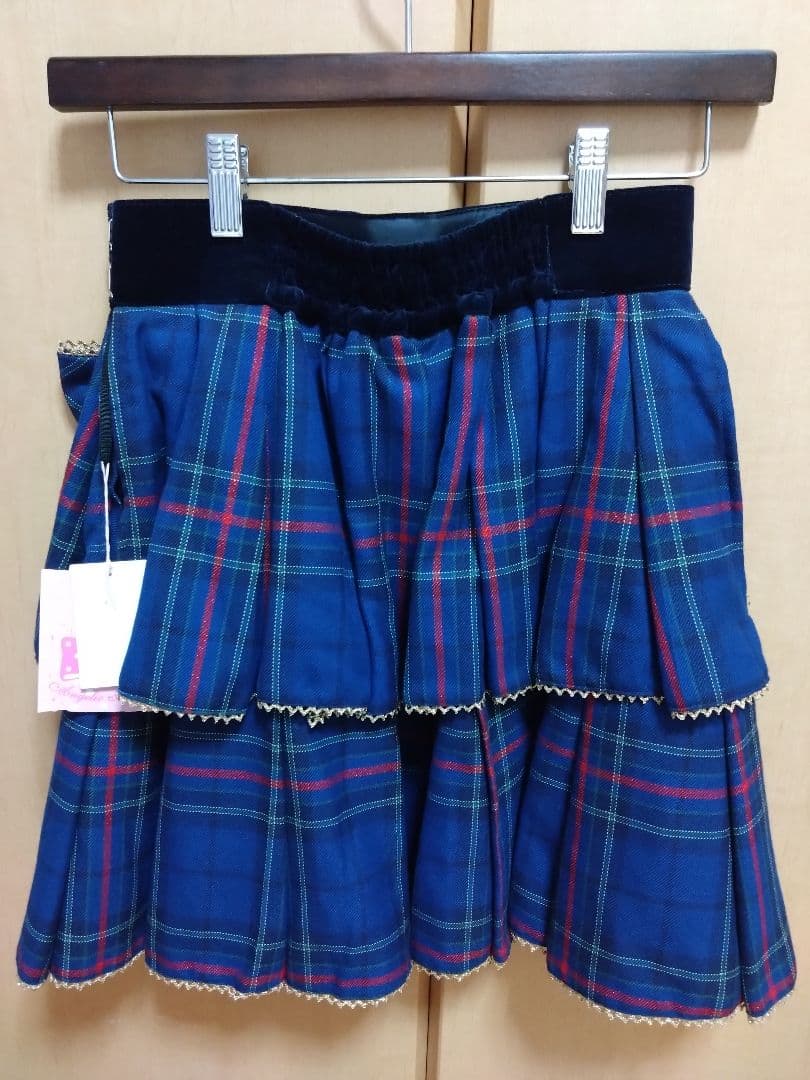 新品未使用 Angelic Pretty スカート 青チェック