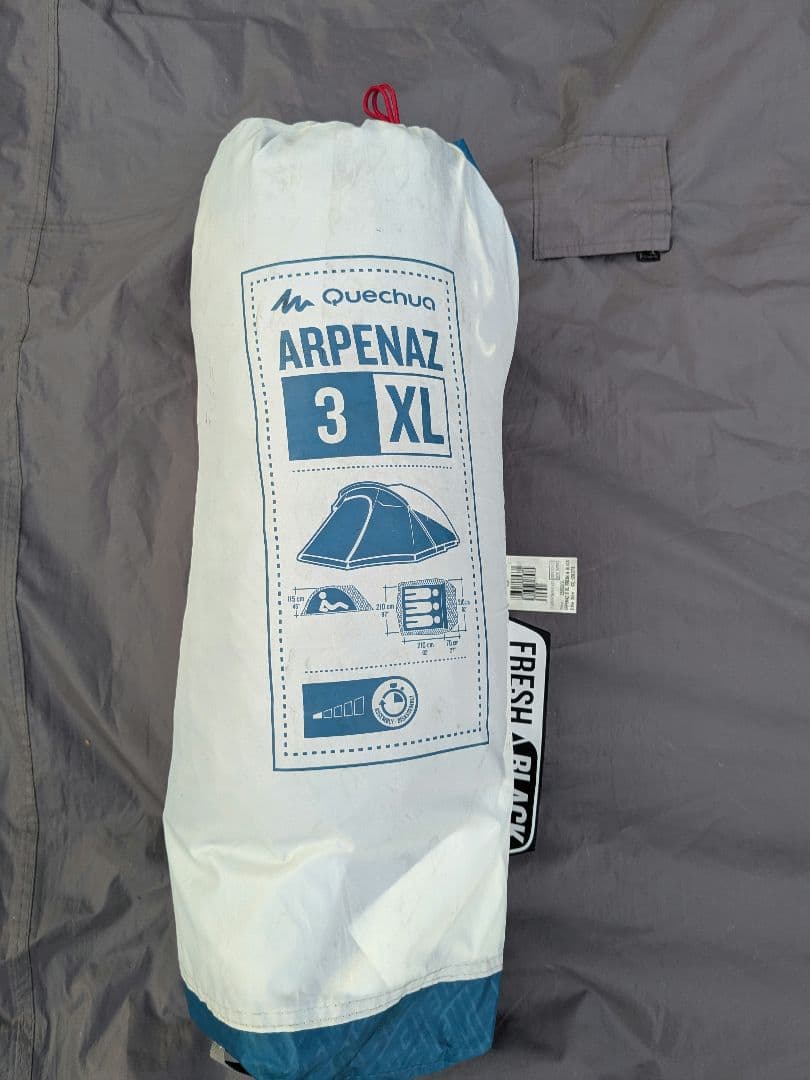 ケシュア　ARPENAZ 3XL FRESH＆BLACK　キャンプ　テント