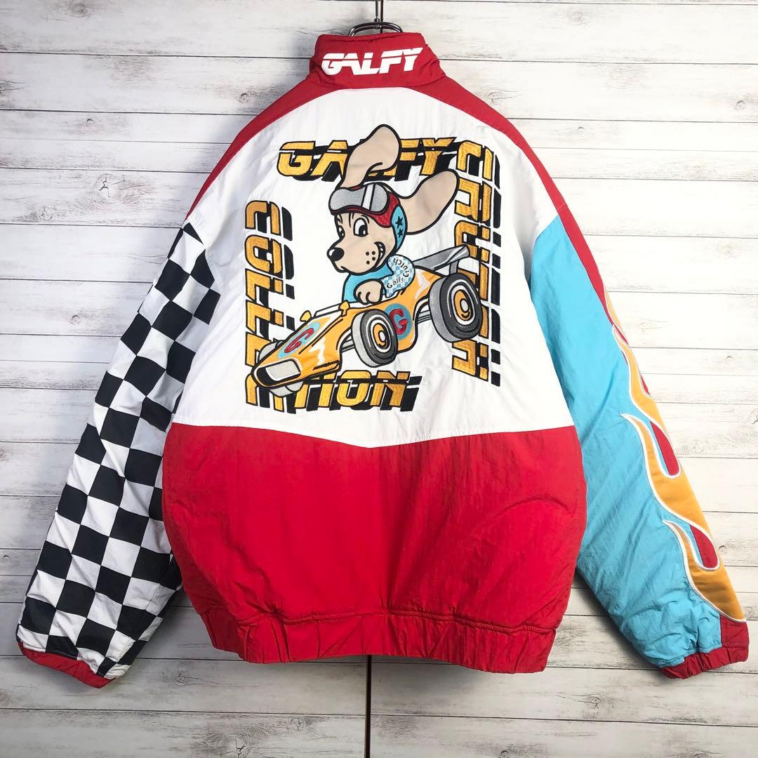 新品タグ付き GALFY ガルフィー ジャケット 派手 中綿 ブルゾン 刺繍