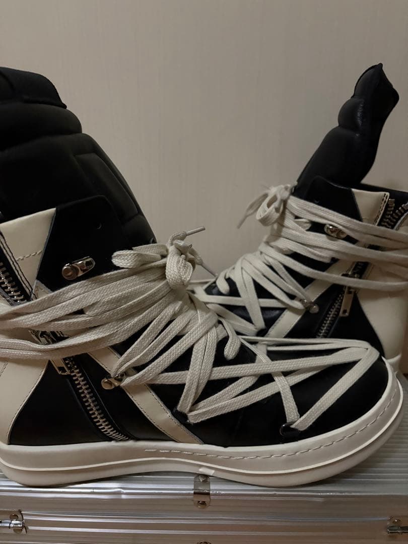 靴 Rickowens Megalaced Geobasket Sneakers