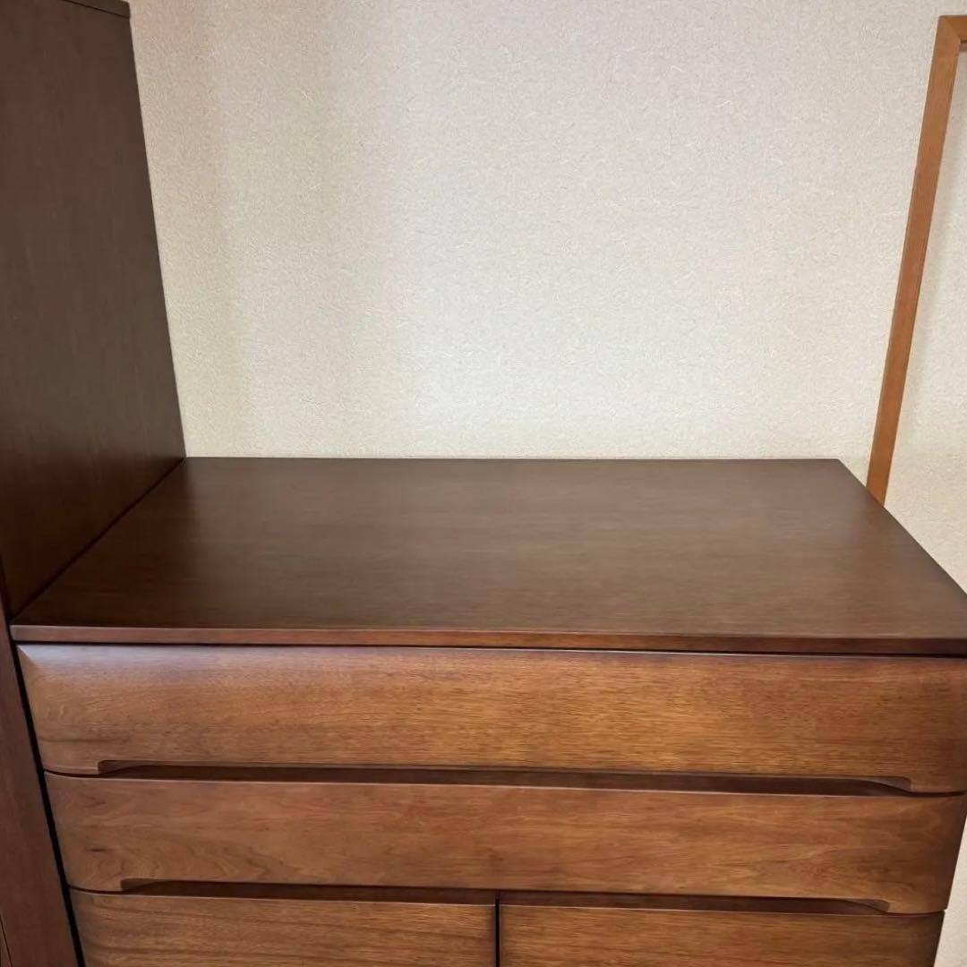 大塚家具　木製　チェスト　幅104 ウォールナット