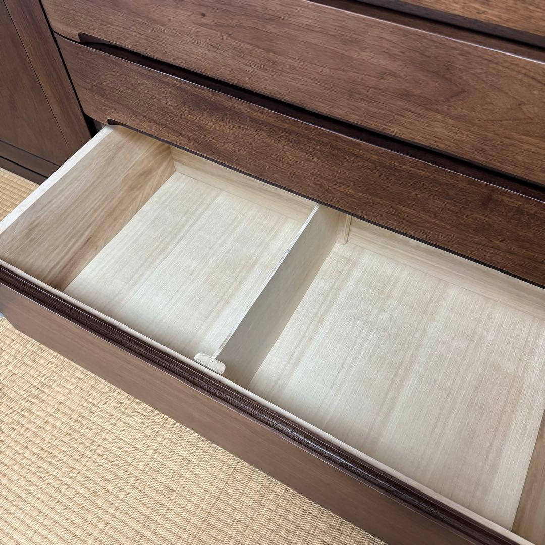 大塚家具　木製　チェスト　幅104 ウォールナット