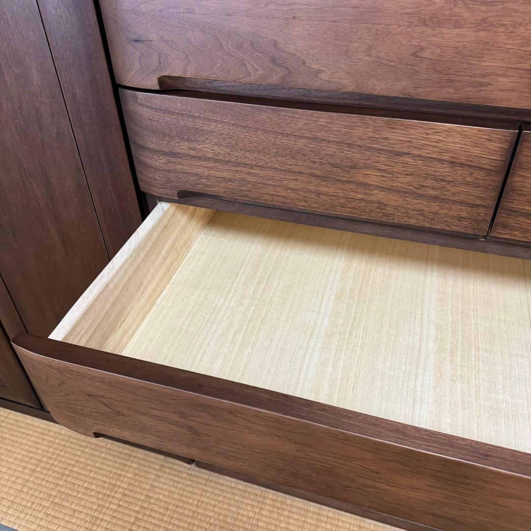 大塚家具　木製　チェスト　幅104 ウォールナット