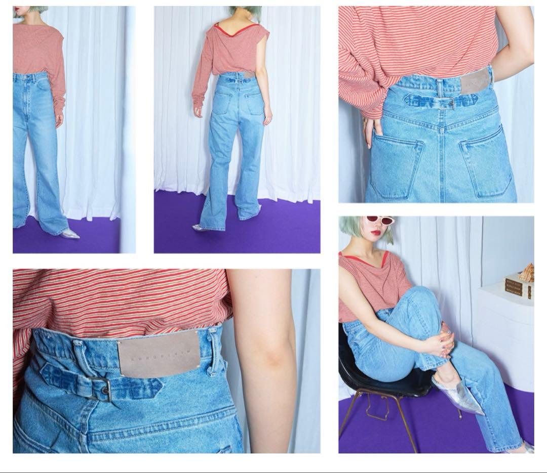 KURO CITYSHOP SUPER HIGH WAIST DENIM パンツ