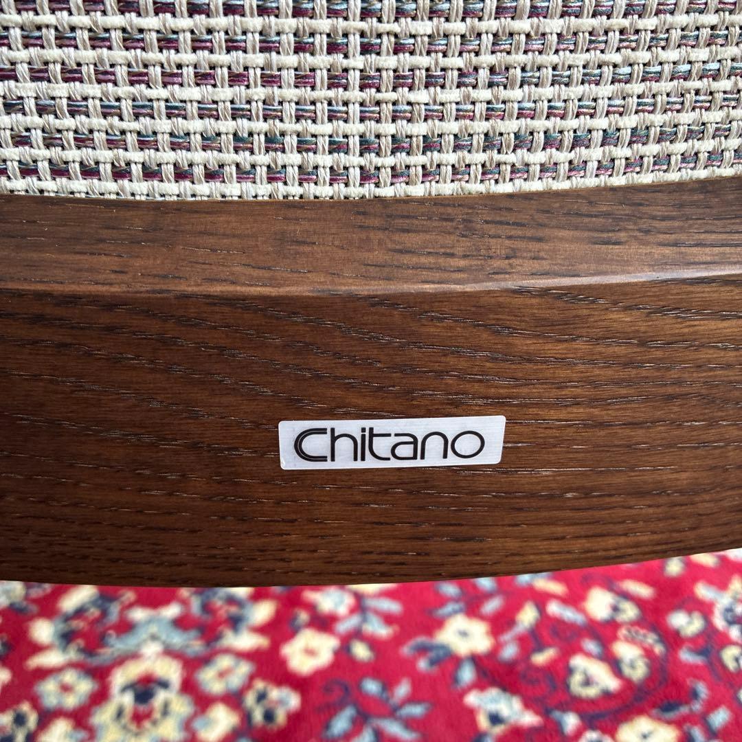 【中古品】Chitano ベージュ ハイバック ダイニングチェア②