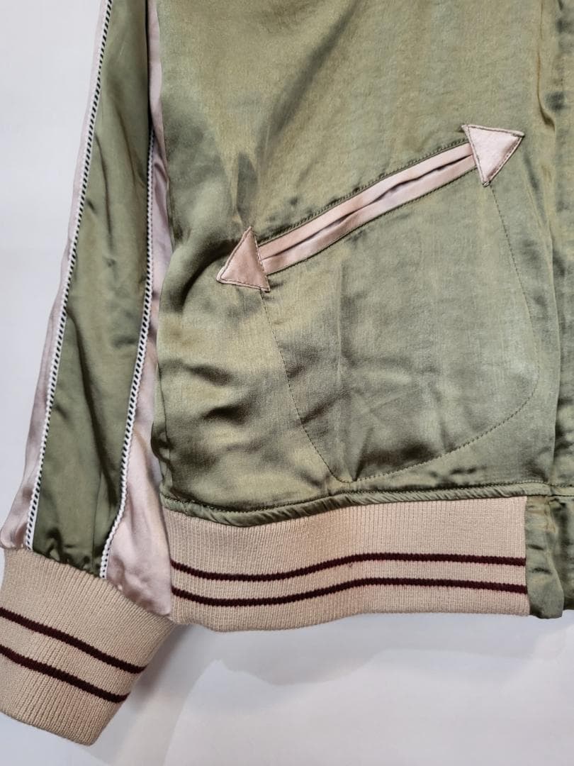 50'sライク刺繍ベロアリバーシブルスカジャン●サイズXXL（商品番号4964）