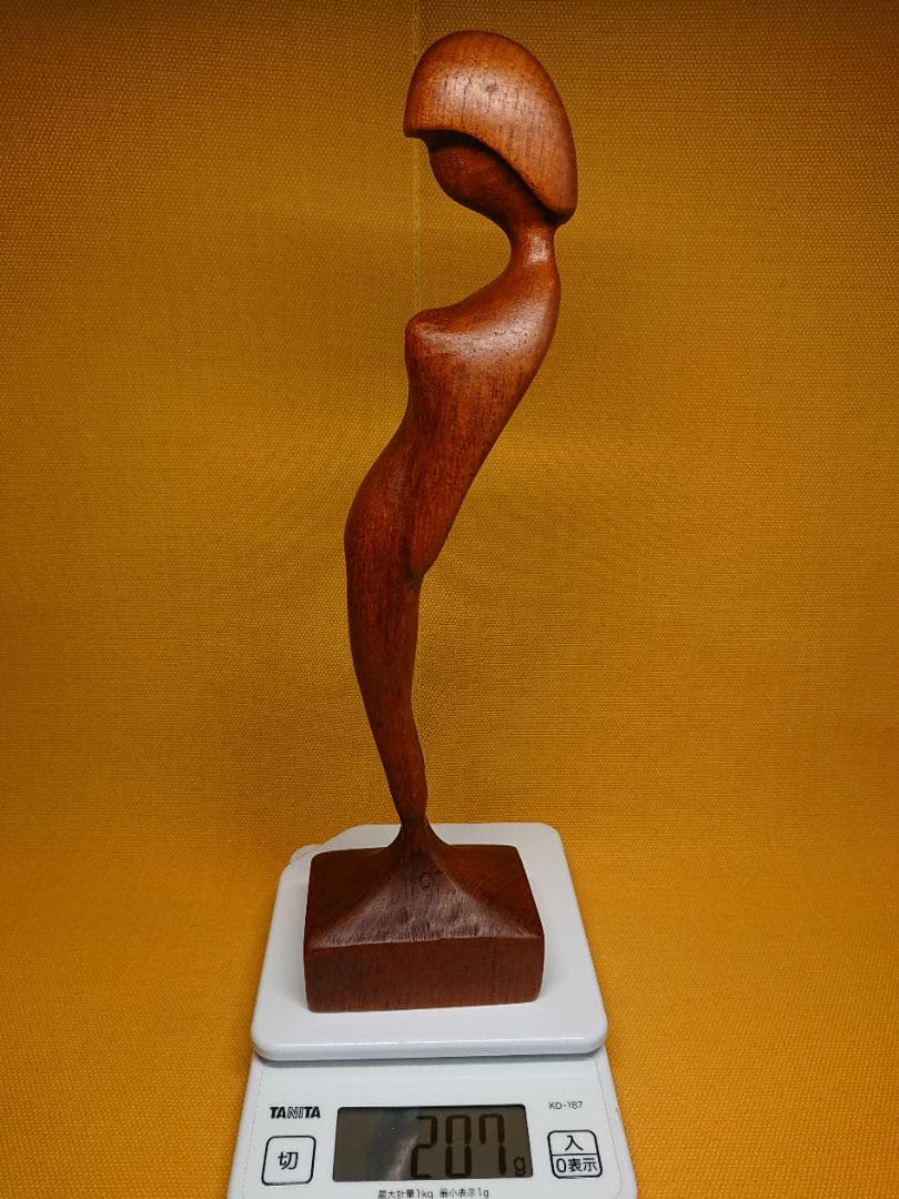 ビンテージ　人形　木彫　彫像　北欧　置物　インテリア　工芸品　美術品　A3303