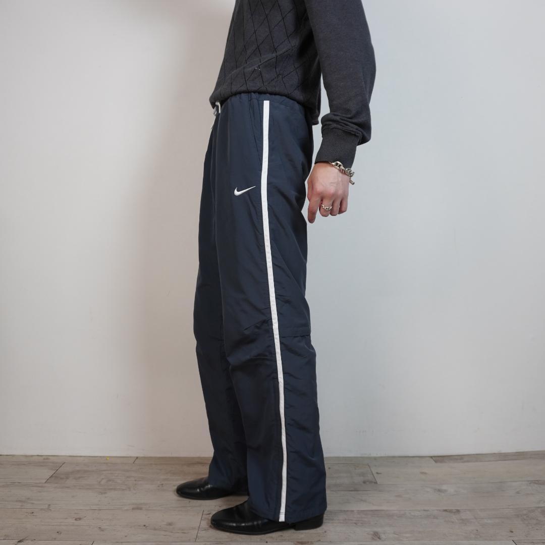 00s NIKE サイドライン ナイロントラックパンツ 裾ジップ/DZ165
