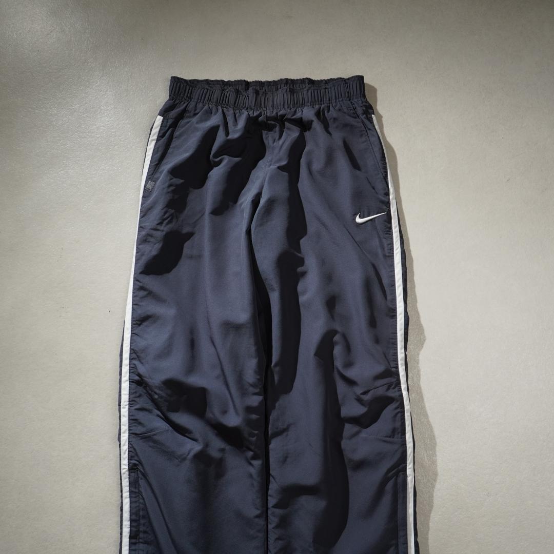 00s NIKE サイドライン ナイロントラックパンツ 裾ジップ/DZ165