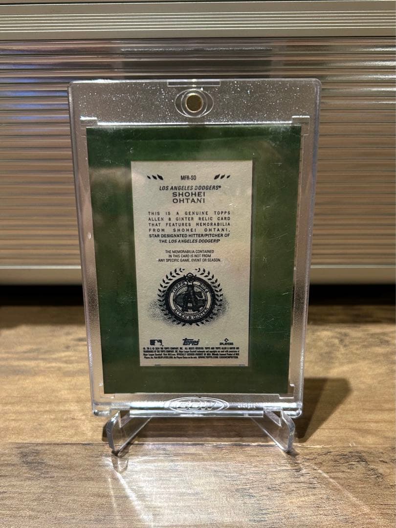 最新　大谷翔平　バット　カード　実使用　topps 2024 ドジャース