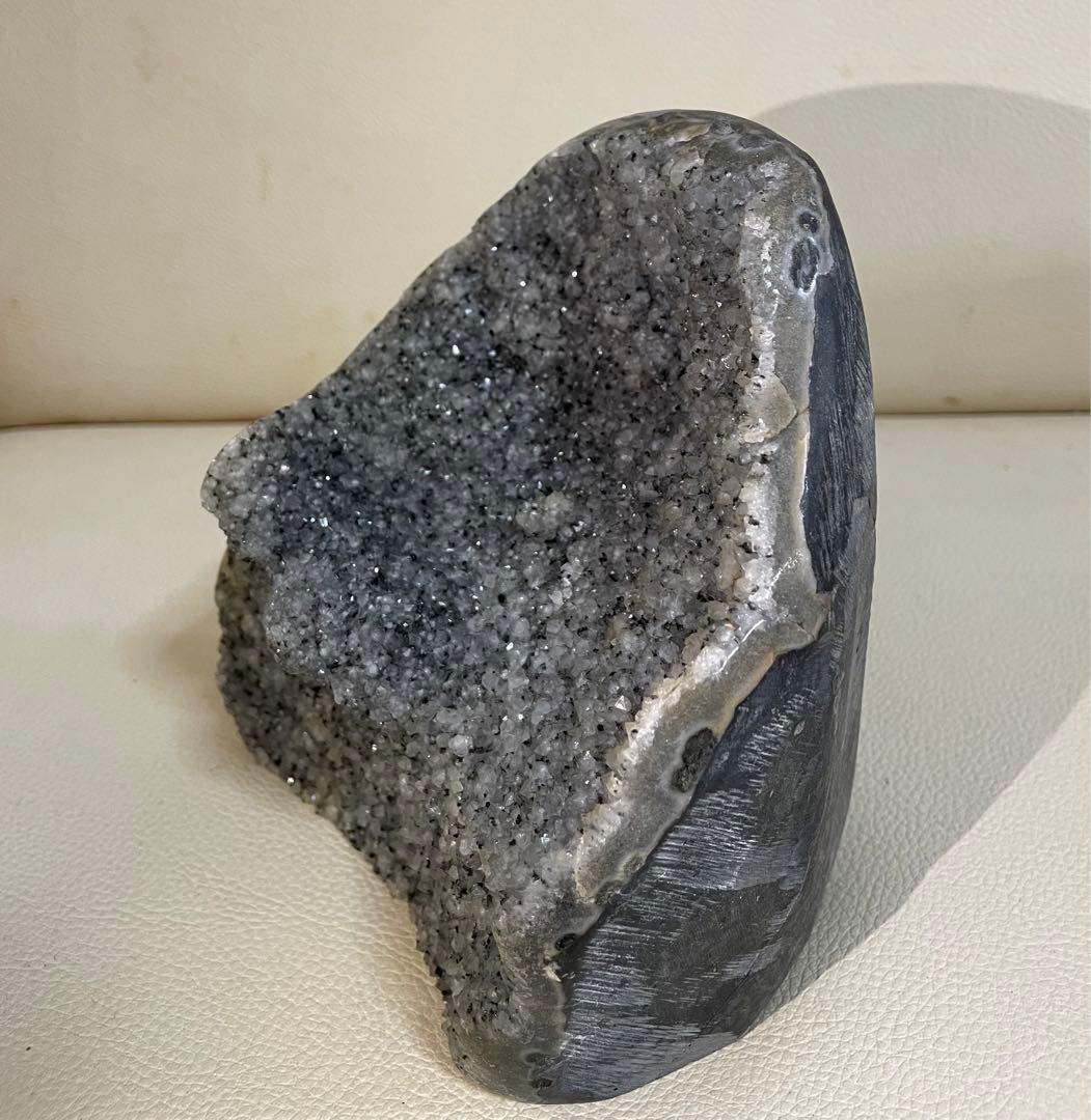 グレーアメジスト 浄化 クリスタルドーム パワーストーン 幸運 約2.4キロ