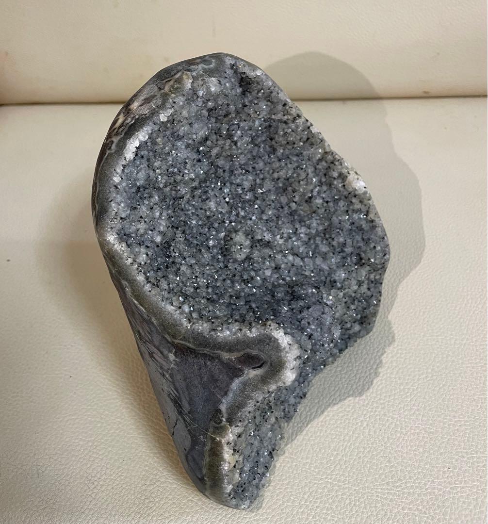 グレーアメジスト 浄化 クリスタルドーム パワーストーン 幸運 約2.4キロ