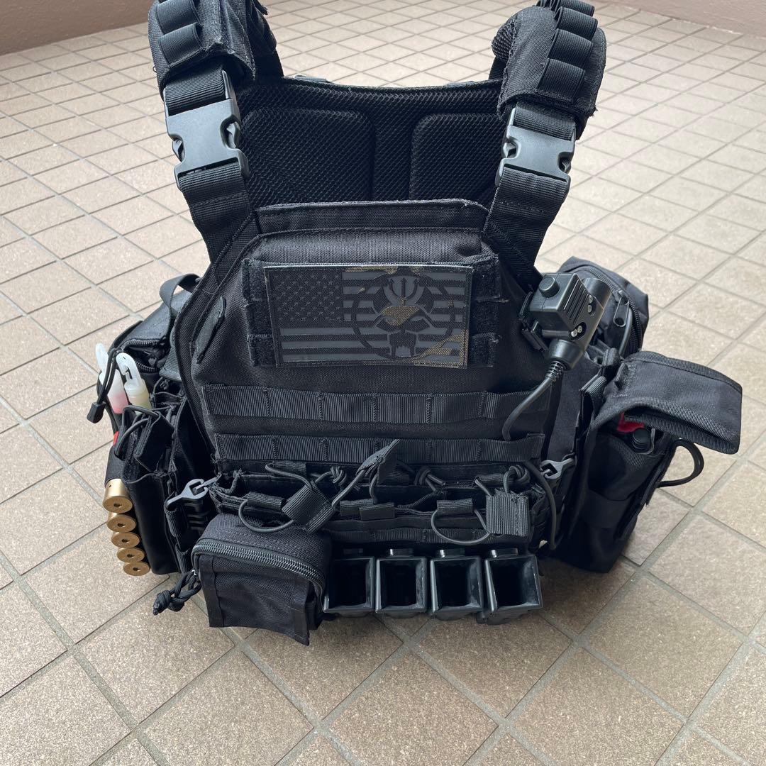 実物 TAILOR JAPANプレートキャリア ブラック