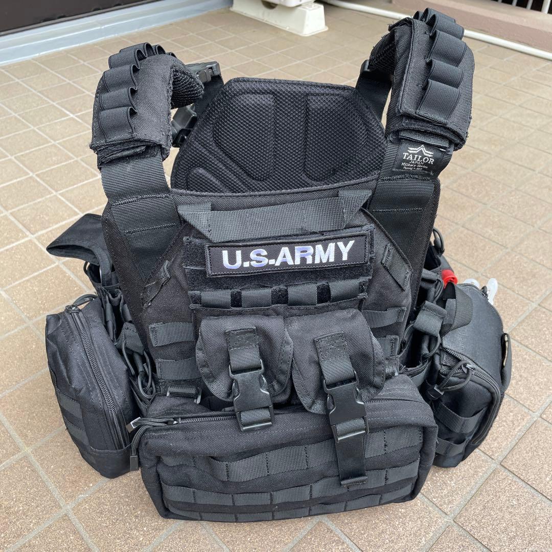 実物 TAILOR JAPANプレートキャリア ブラック