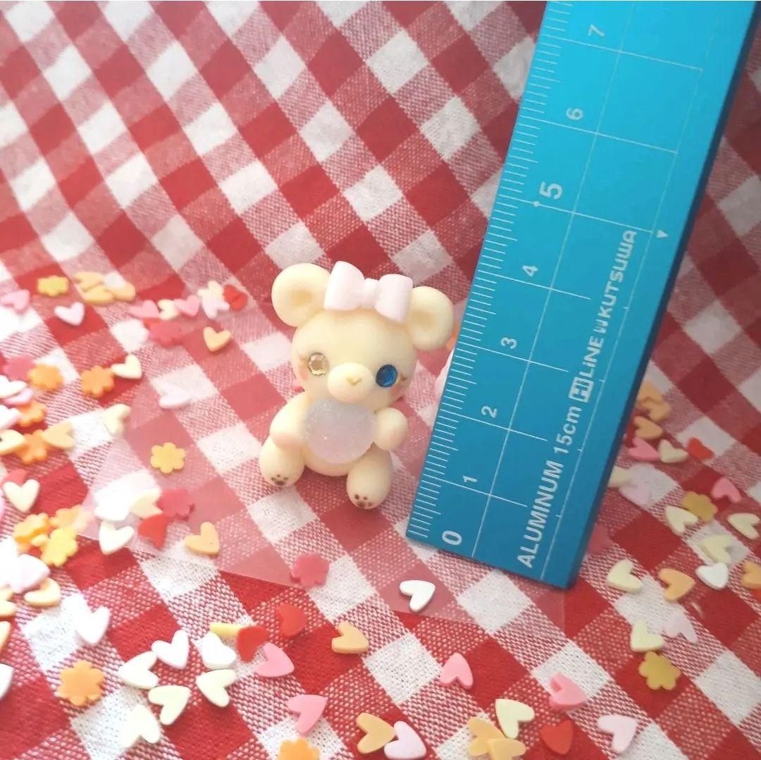 ゆめかわテディベア♡くまちゃん(黄)大きめsize♪