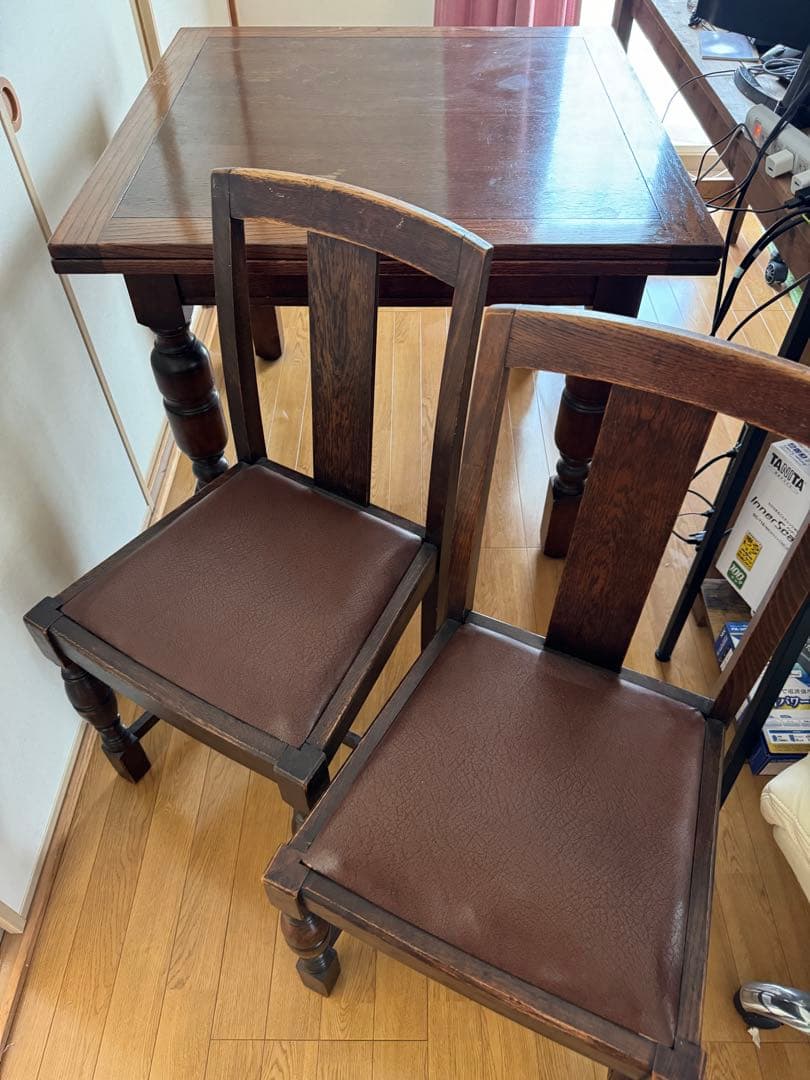 ④1脚/4脚 イギリス アンティーク 家具 ダイニング チェア 椅子