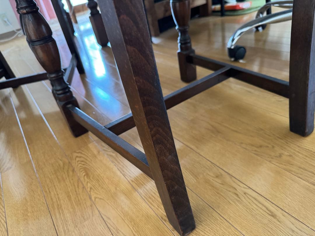④1脚/4脚 イギリス アンティーク 家具 ダイニング チェア 椅子
