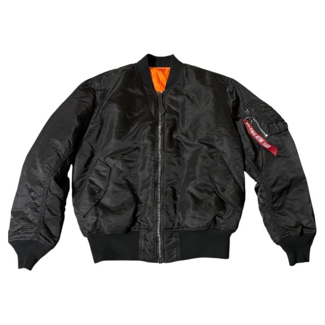 ALPHA INDUSTRIES MA-1 フライトジャケット Lブラック 美品