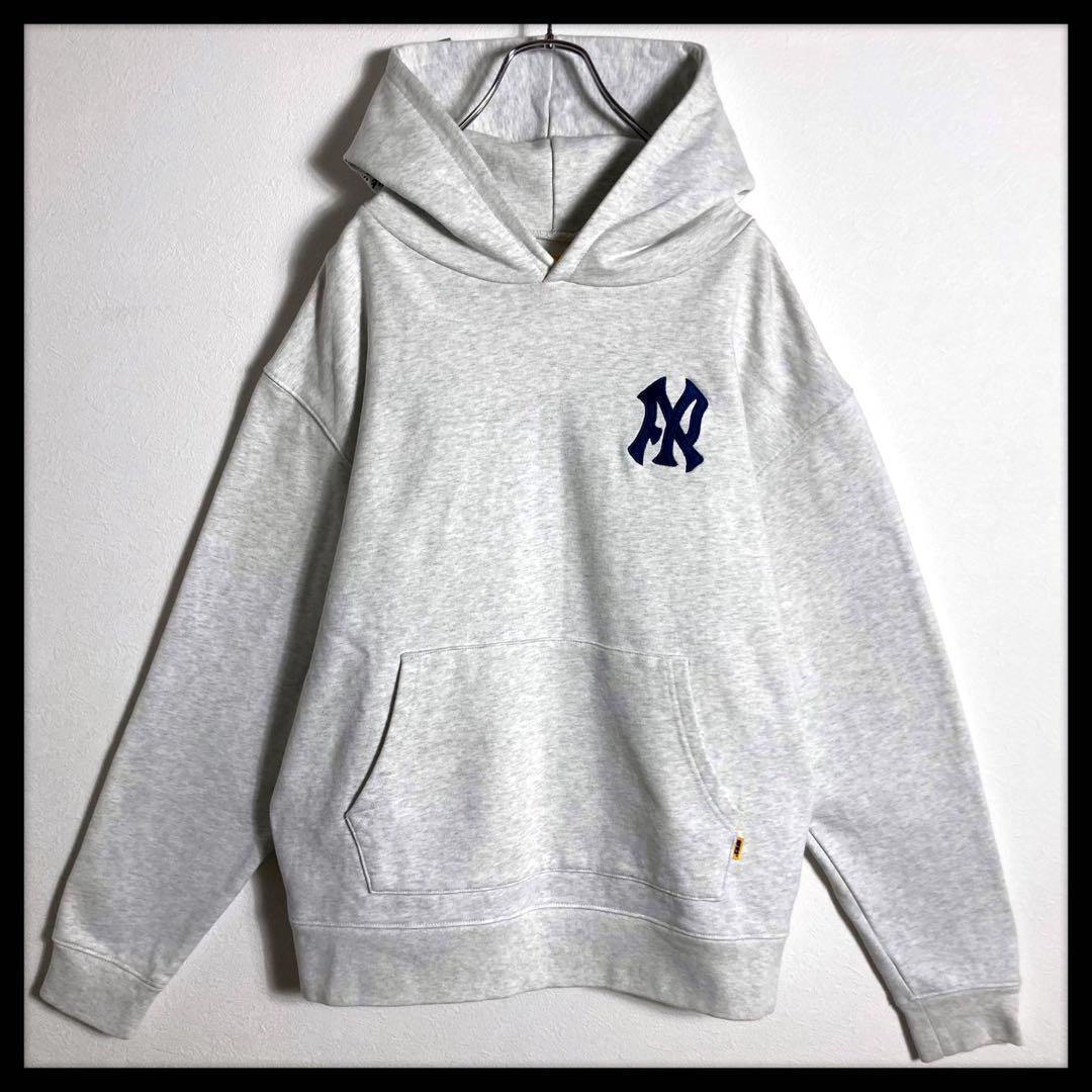 【激レア】FR2★ビッグ刺繍 パーカー NY フード刺繍 ニューヨーク L 美品