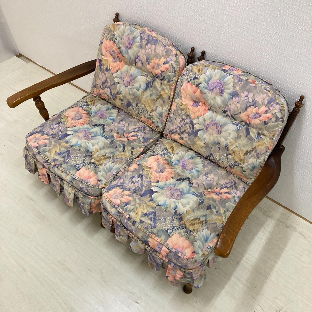 【飛騨産業】キツツキ　穂高　２人掛けソファ　ラブソファ　セパレート