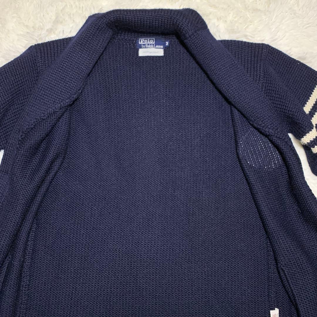 美品　ラルフローレン　ショールカラーカーディガン　ウール１００％　M