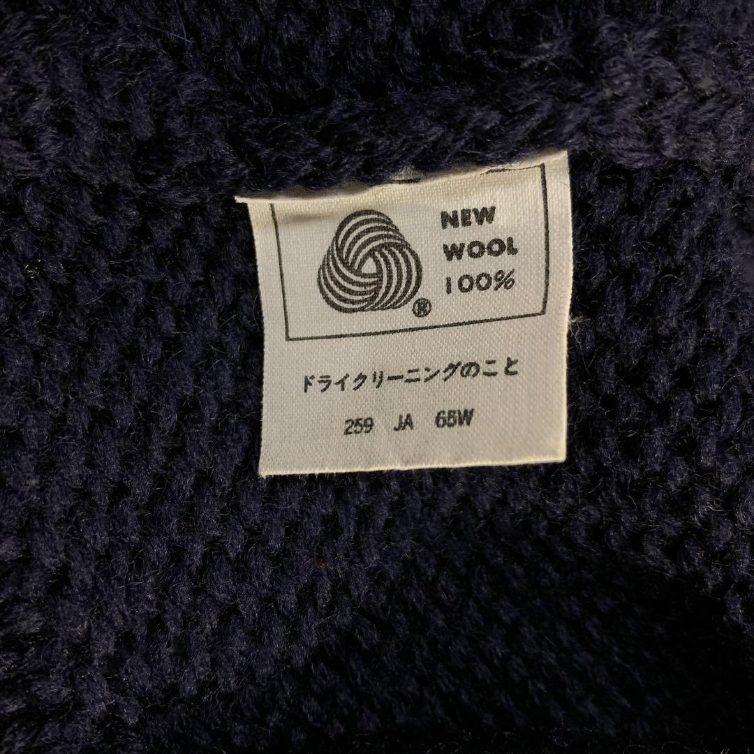 美品　ラルフローレン　ショールカラーカーディガン　ウール１００％　M