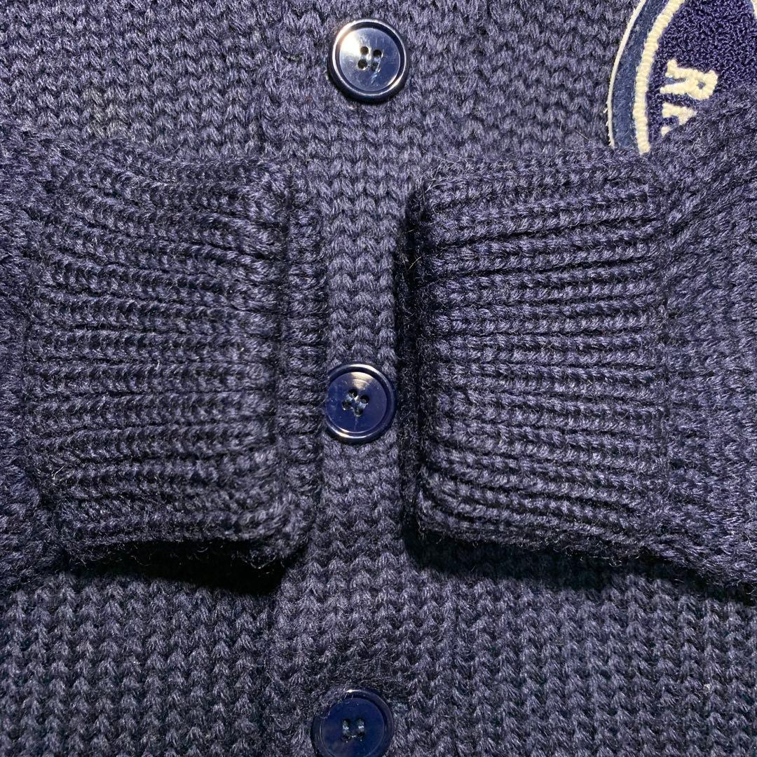 美品　ラルフローレン　ショールカラーカーディガン　ウール１００％　M