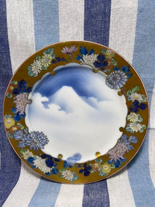 055 [激レア]香蘭社　古美術品　皿1 壷1 金彩