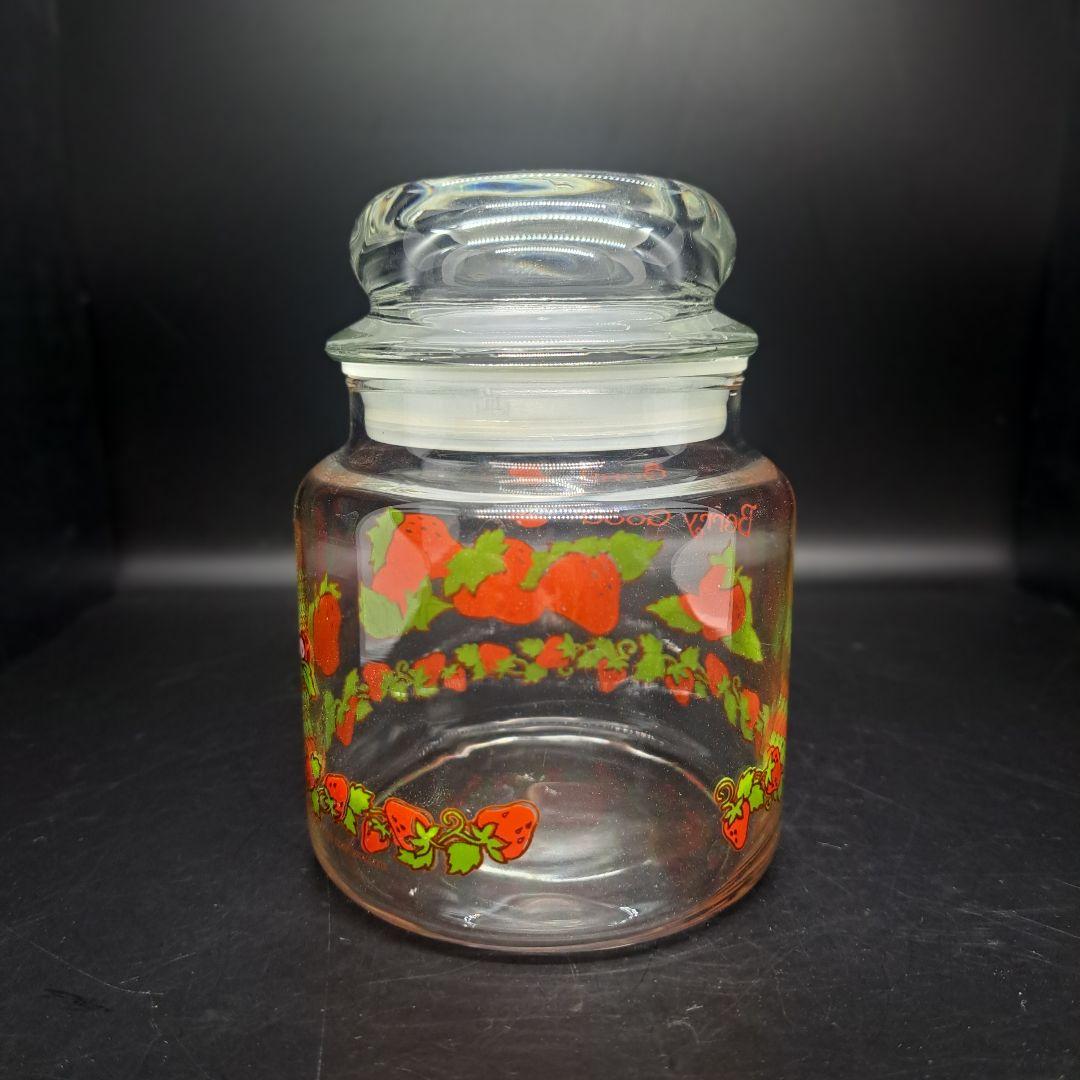 アンカーホッキング　ストロベリーショートケーキ　キャニスター　ヴィンテージ