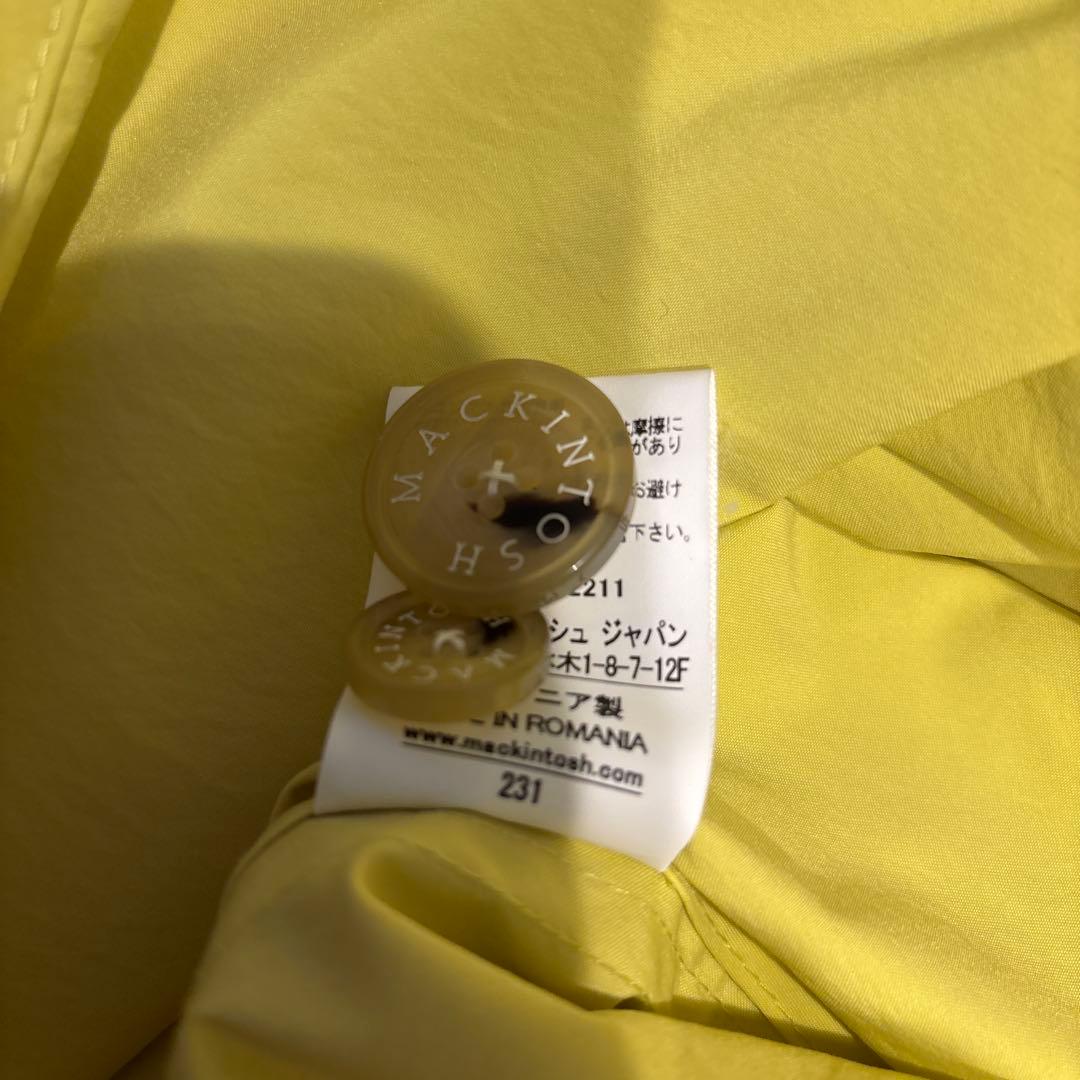 美品Macintosh イエロー　スプリングコート
