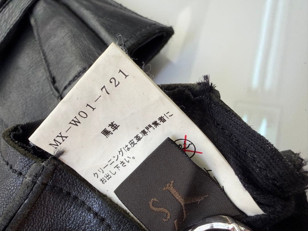 Y's for men/ワイズフォーメン 馬革 ベルト付き レザー手袋