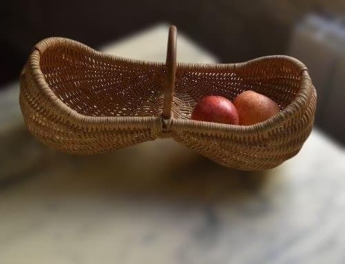 美品　フランスアンティーク　可愛いピーナツ型パニエ　ヴィンテージ