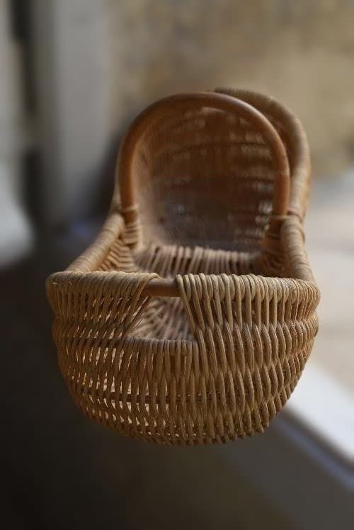 美品　フランスアンティーク　可愛いピーナツ型パニエ　ヴィンテージ