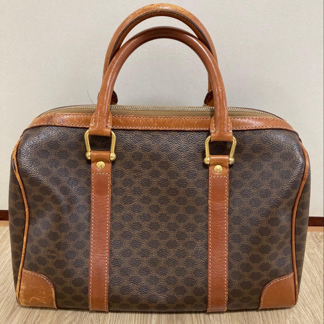 セリーヌ CELINE ボストンバッグ マカダム柄