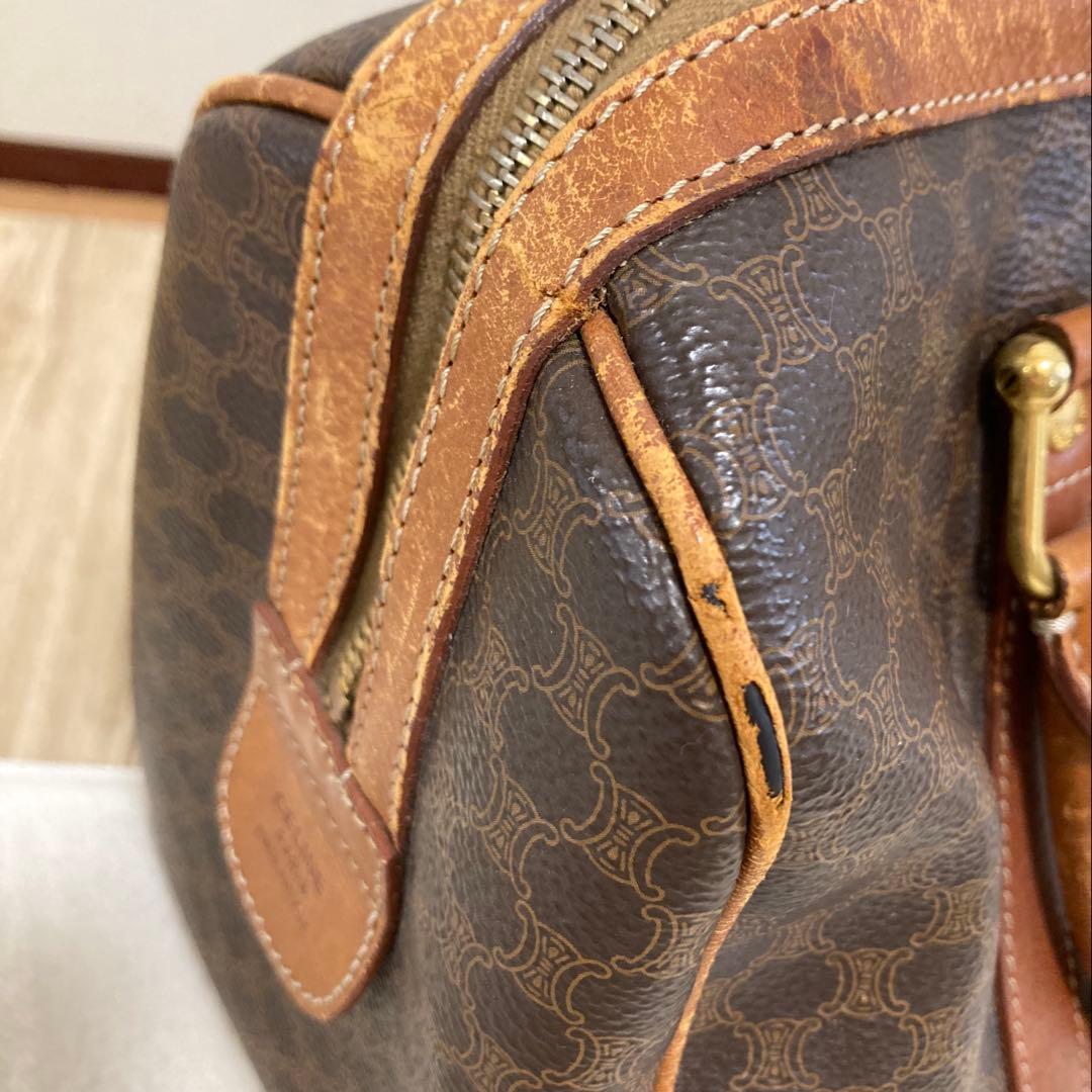 セリーヌ CELINE ボストンバッグ マカダム柄