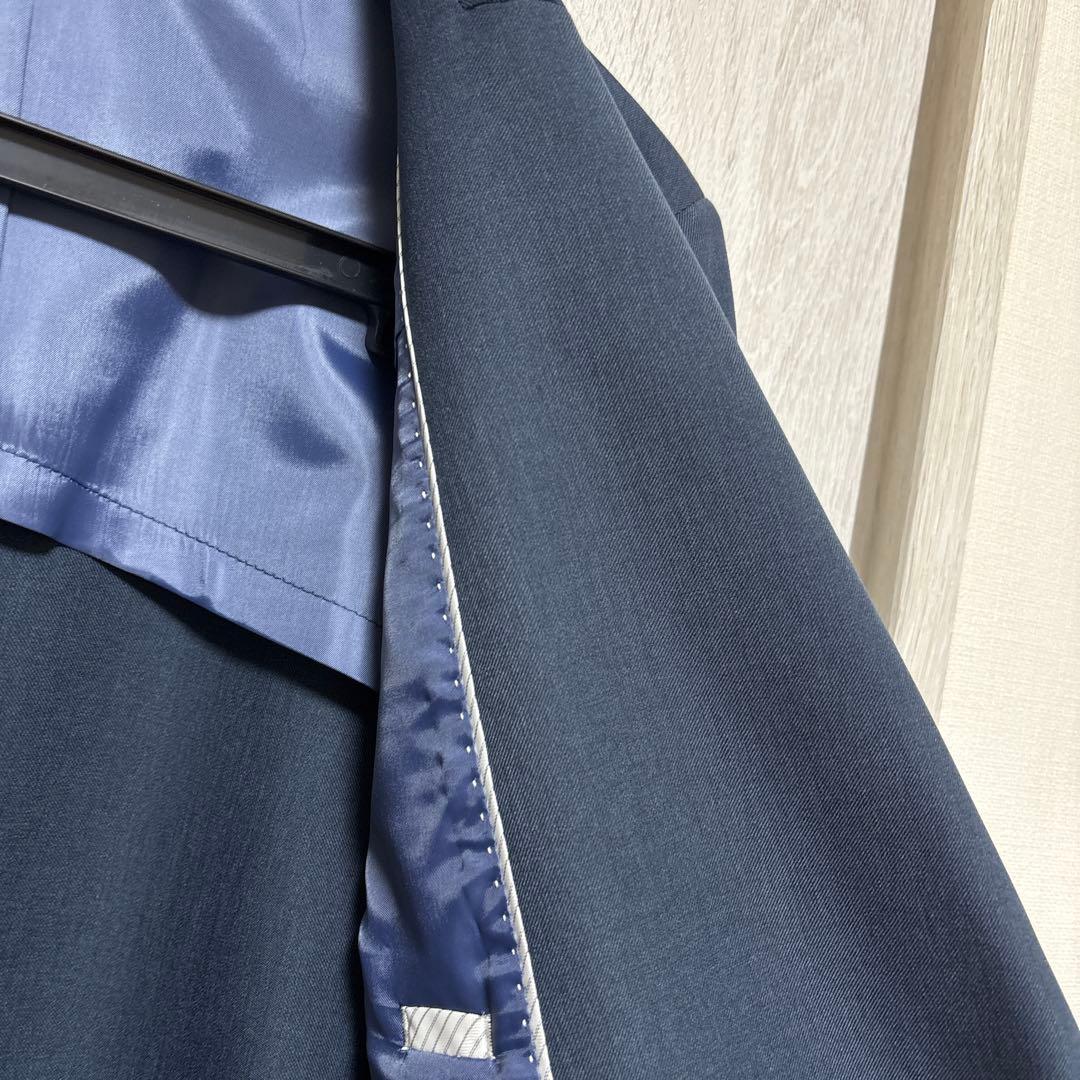 新品同様　オリヒカ　ウォッシャブル　パンツ　スーツ　青紺　上M 下L