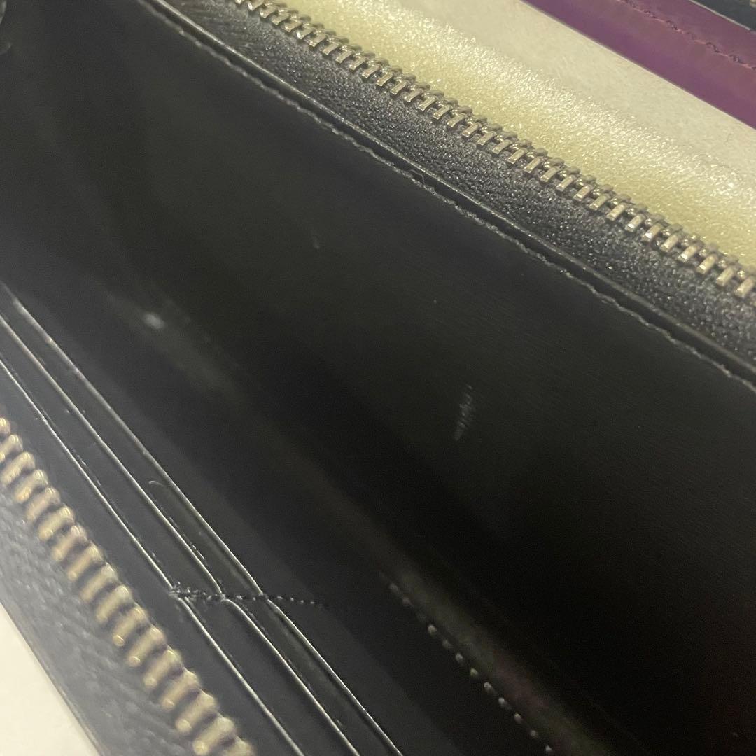 yuhaku 長財布 黒 紫