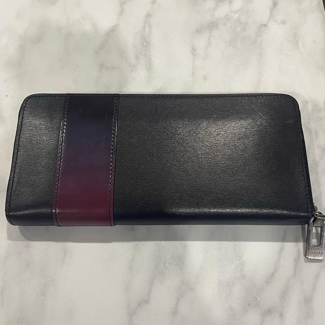 yuhaku 長財布 黒 紫
