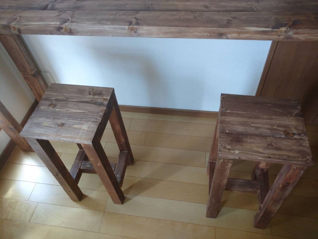 180　カウンターテーブル　ウォールナット　ワックス仕上　天板厚タイプ