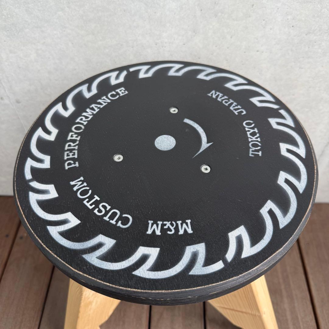 M&M カスタムパフォーマンス 木製スツール 椅子 チェア