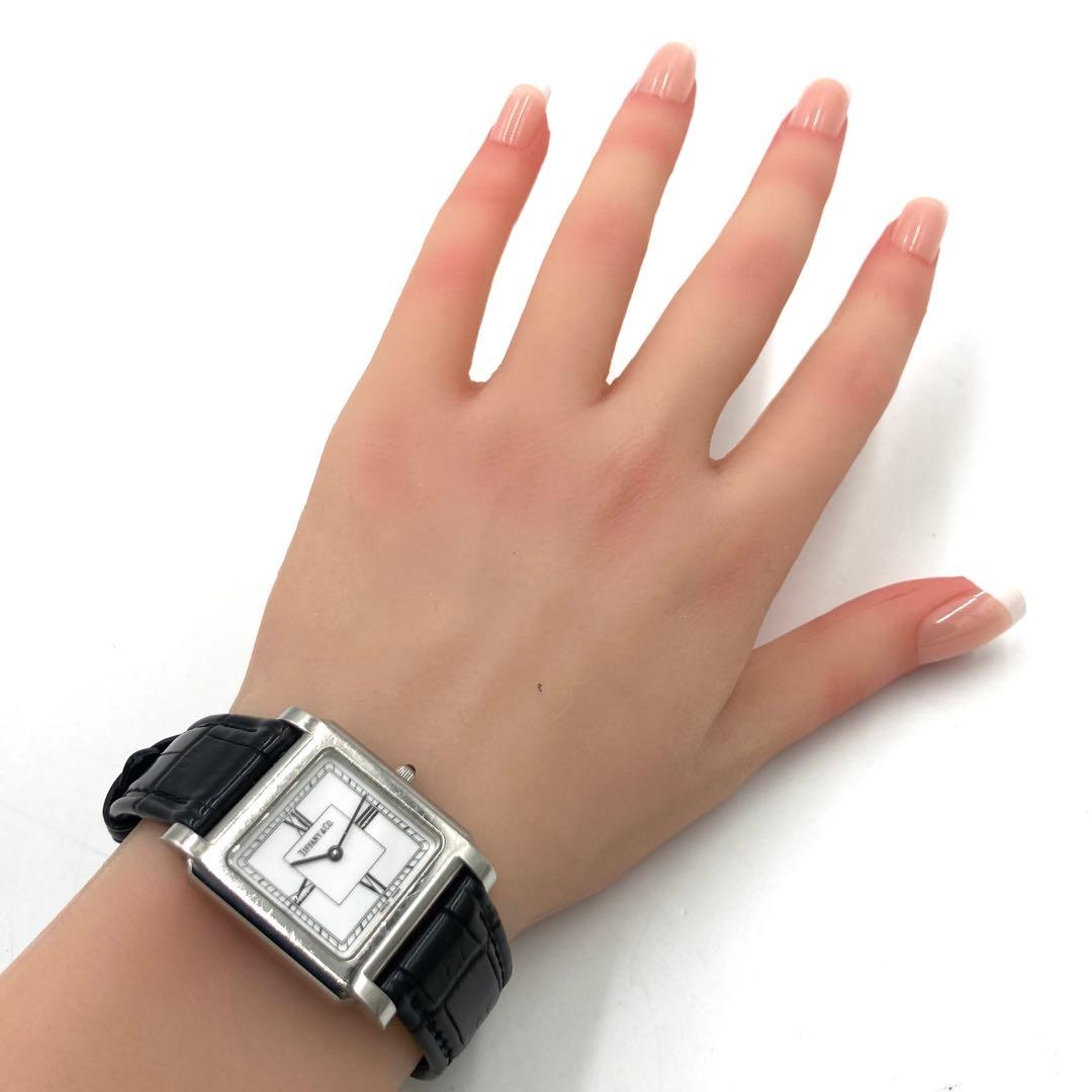 【稼動】 ティファニー 腕時計 クラシック スクエア レディースウォッチ