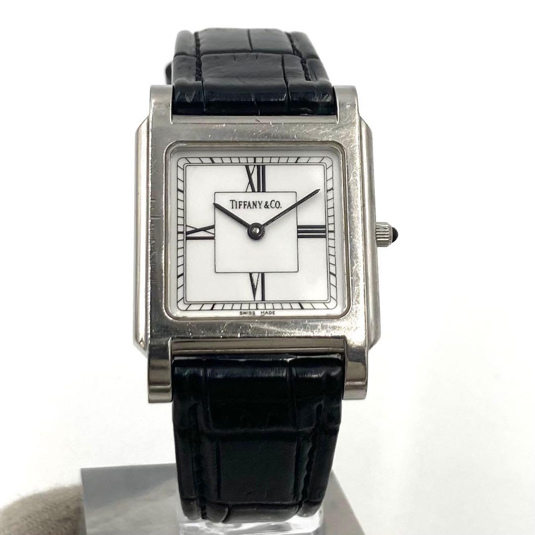 【稼動】 ティファニー 腕時計 クラシック スクエア レディースウォッチ