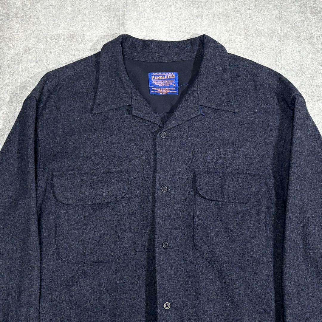 メキシコ製 ペンドルトン ボードシャツ オープンカラー ボックスフィット L