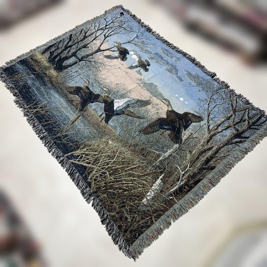 カモ　マルチカバー　ソファカバー　ヴィンテージラグ　130x177