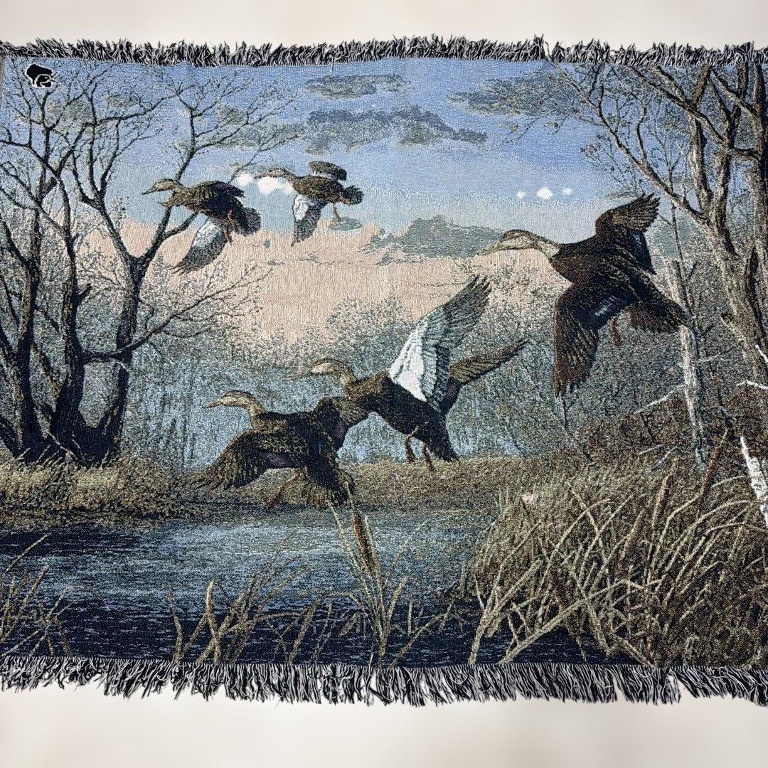 カモ　マルチカバー　ソファカバー　ヴィンテージラグ　130x177